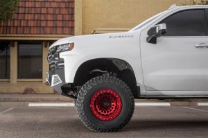 Chevrolet Silverado 1500 Bumper - Front - Addictive Desert Designs - Stealth Fighter with Winch Mount & Sensor Cutout - Hammer Black - `19-`27 Chevrolet Silverado 1500 Bumper - Front - Addictive Desert Designs - Stealth Fighter with Winch Mount & Sensor Cutout - Hammer Black - `19-`27